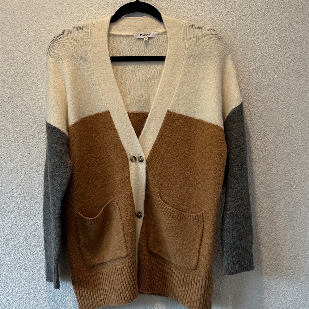 Madewell - Colorblock Cardigan Sweater